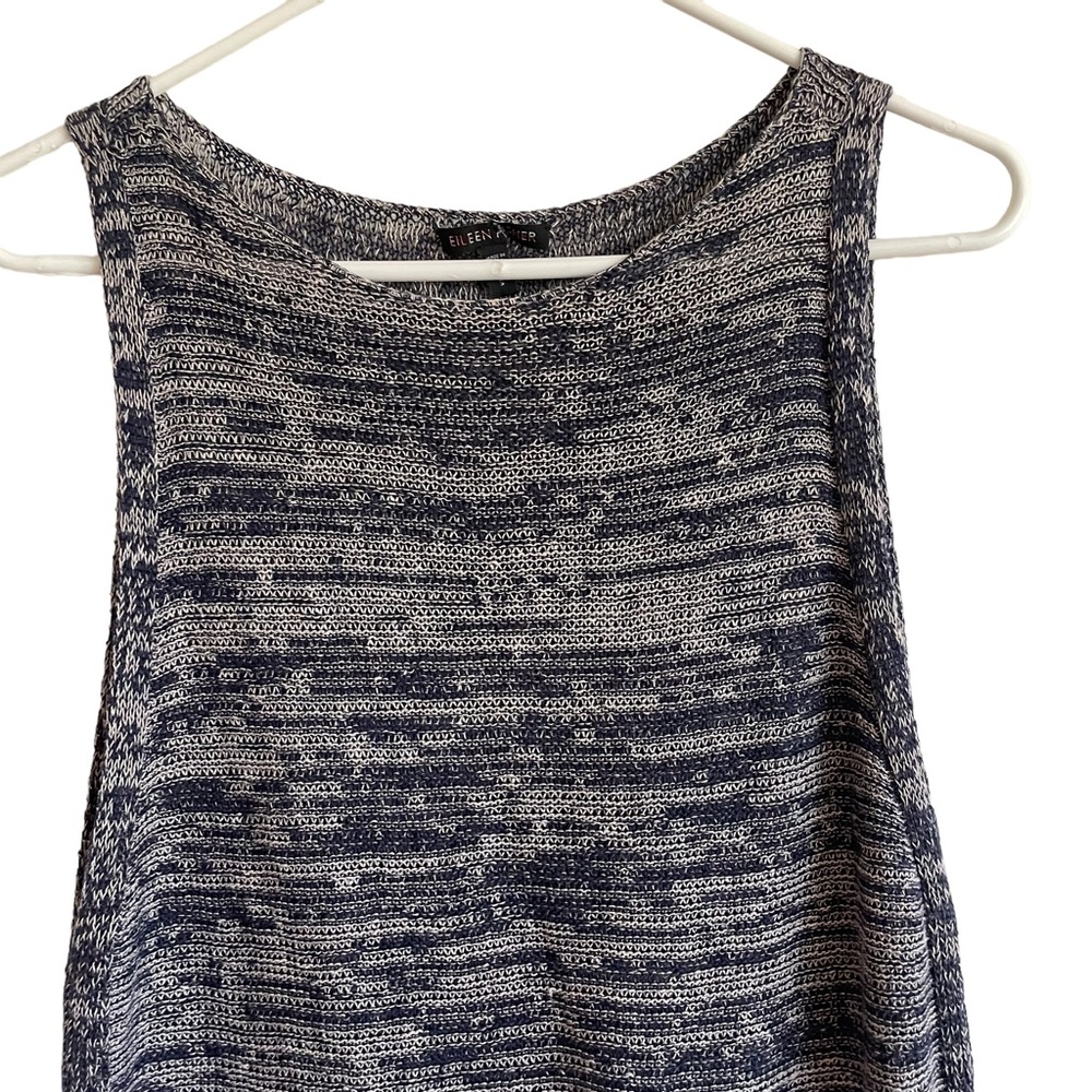 Eileen Fisher Organic Linen Knit Tank, Size S - Picture 2 of 6